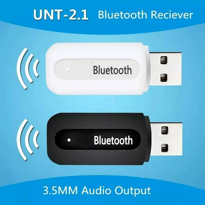 Mini USB Bluetooth Stereo Muziek Ontvanger Adapter Draadloze Auto Audio 3.5mm Bluetooth-ontvanger Dongle voor mobiele telefoon met retailpakket OM-Q5