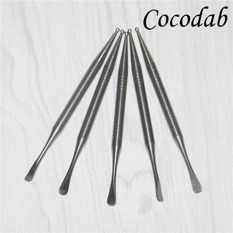 Herramienta Dabber de titanio GR2 de alta calidad para cera de aceite Dabbler de titanio L 110 mm Ti Dabber para plataformas de silicona Bongs de vidrio