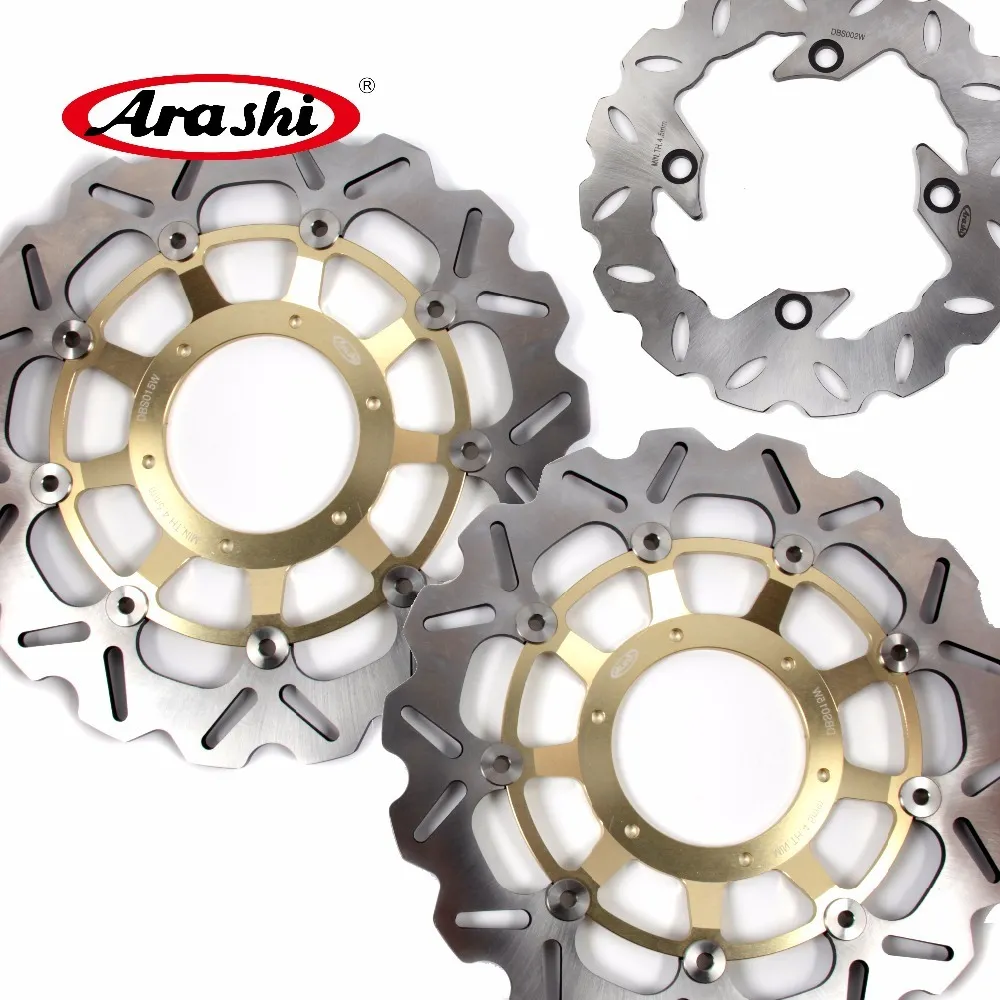 Arashi Pour HONDA CBR600RR 2003-2015 CBR1000RR 2004-2005 Disque De Frein Avant Arrière Rotor 2006 2007 2008 2009 2010 2011 2012 2013 2014