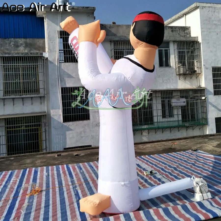  inflatable taekwondo Guy inflatable karate model Inflatable Karat boy belt/degree/strip for training and advertising