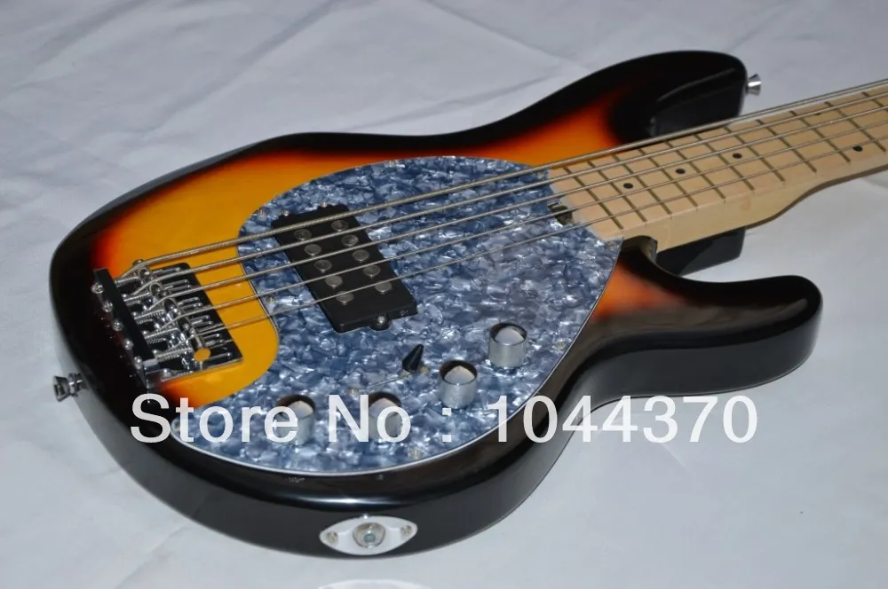 acquista nuova musica basso elettrico stingRay 5 corde Vintage Sunburst con circuito amplificatore batteria 9v