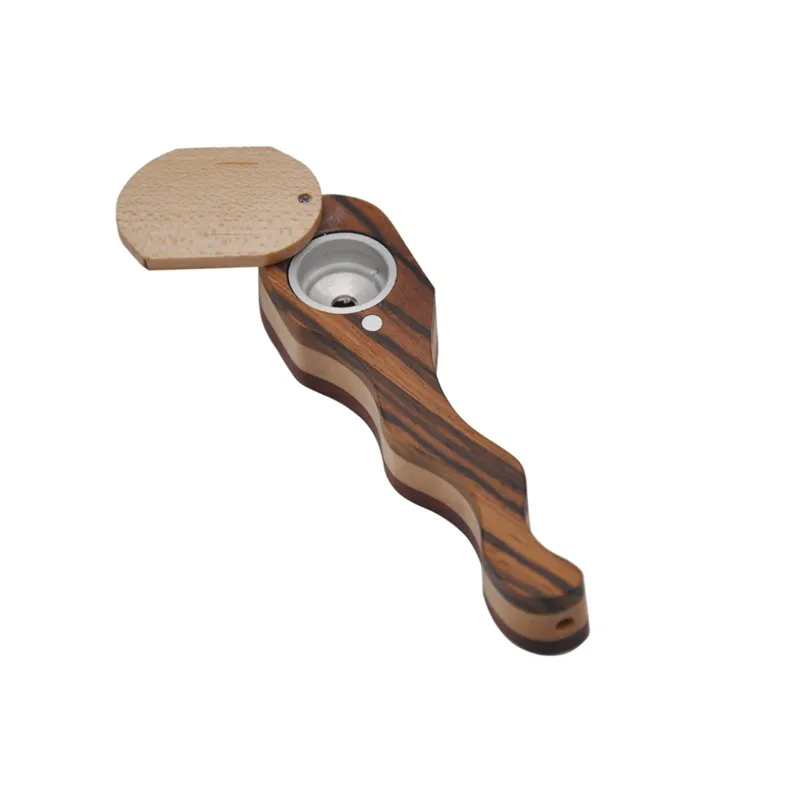 Le plus récent tuyau en bois de haute qualité courbe palmaire flexion Briar Mounthpiece tuyau Tube Portable conception Unique Mini fumer