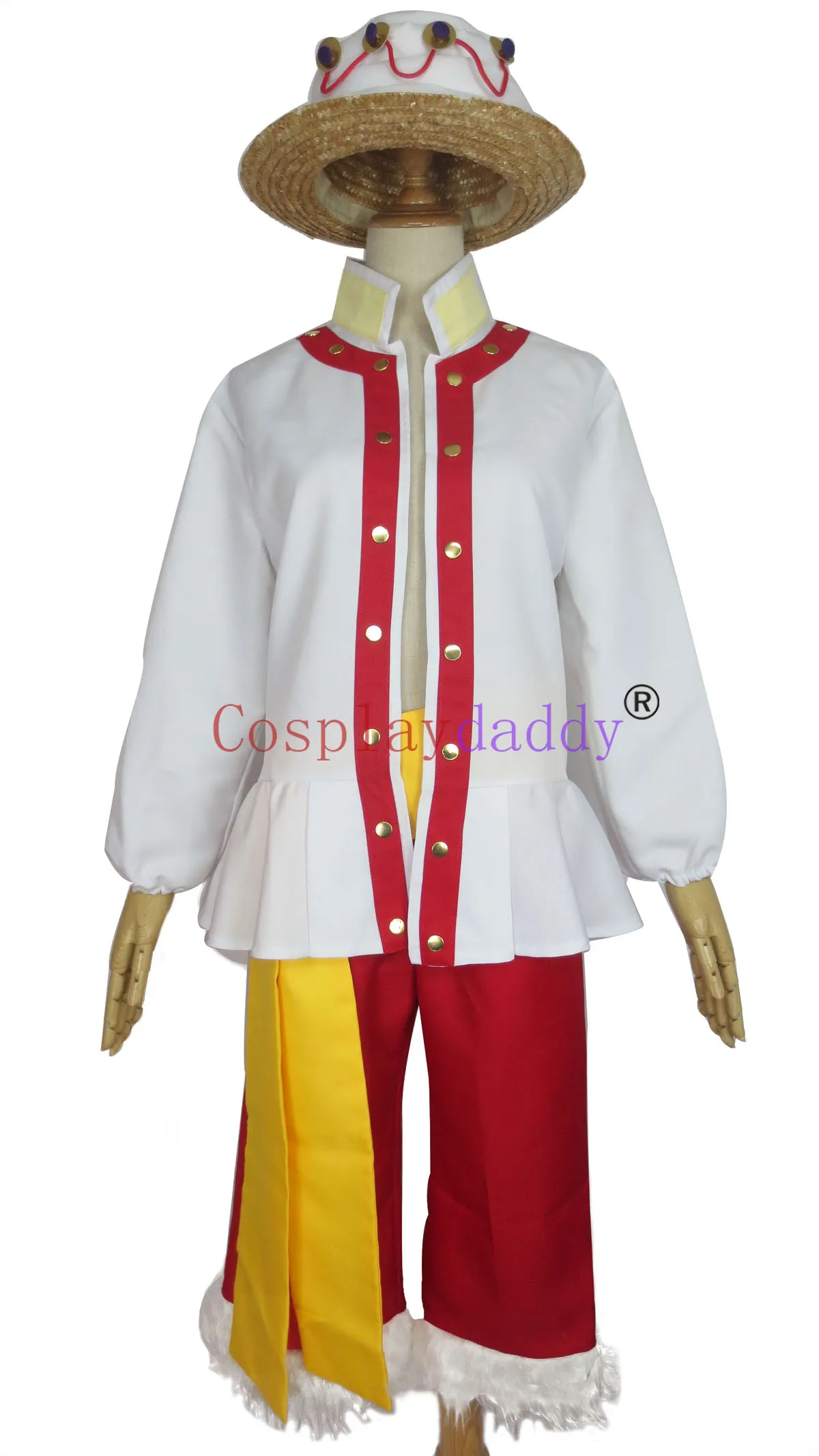 Compre One Piece Macaco D Luffy Novo Mundo Traje Roupas para Festa