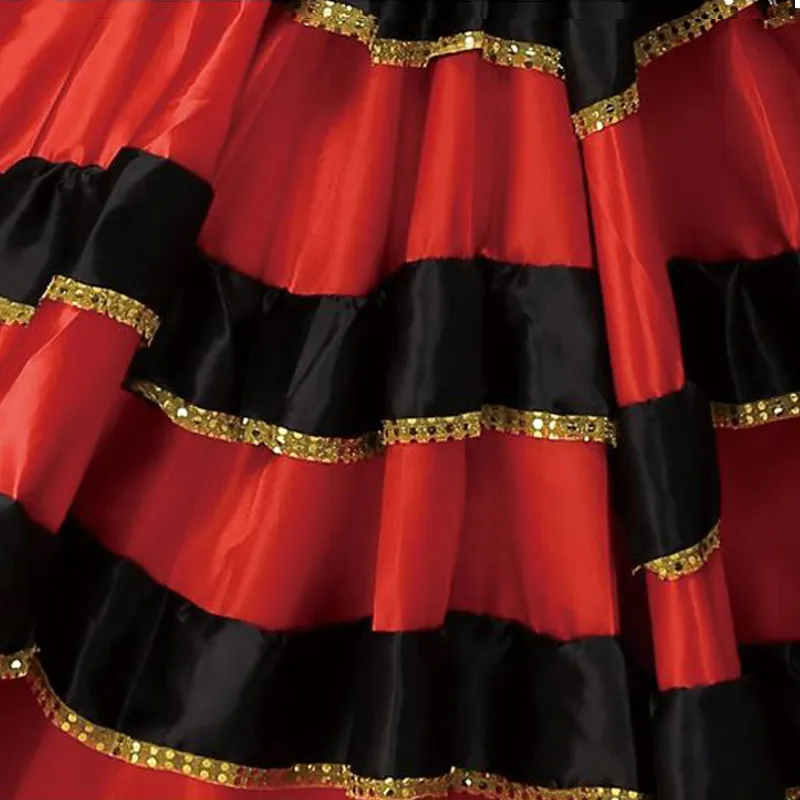 Costumes de danse espagnole pour femmes jupe de danse Flamenco jupe de danse du ventre vêtements espagnols haut et jupe de Flamenco2461