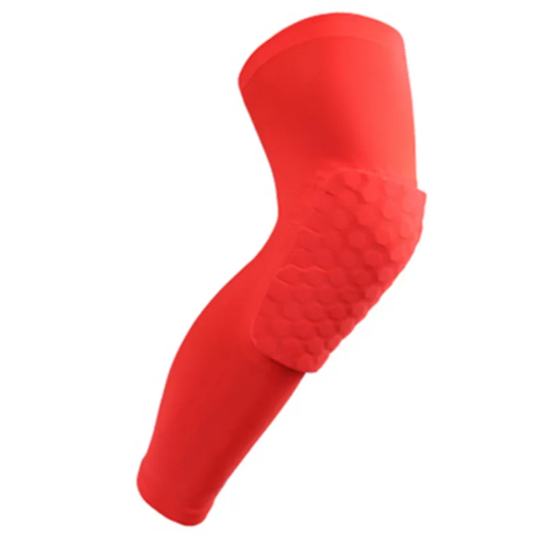 Chaud nid d'abeille sport bandes de sécurité volley-ball basket-ball genouillère chaussettes de Compression genouillères orthèse Protection genouillères