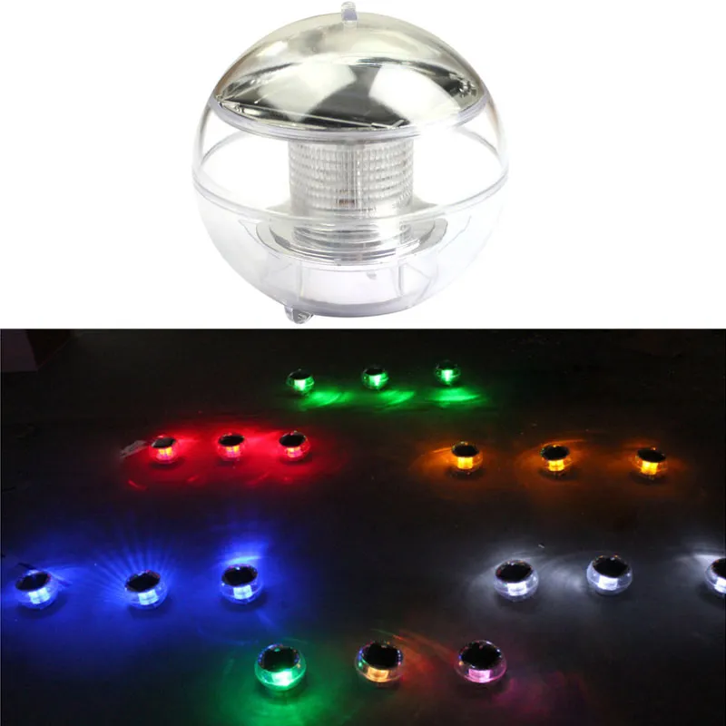 Lumière de boule flottante LED à changement de couleur d'énergie solaire étanche 2V 60mA pour les lumières de nuit de paysage de chemin d'étang de jardin extérieur ZA5641