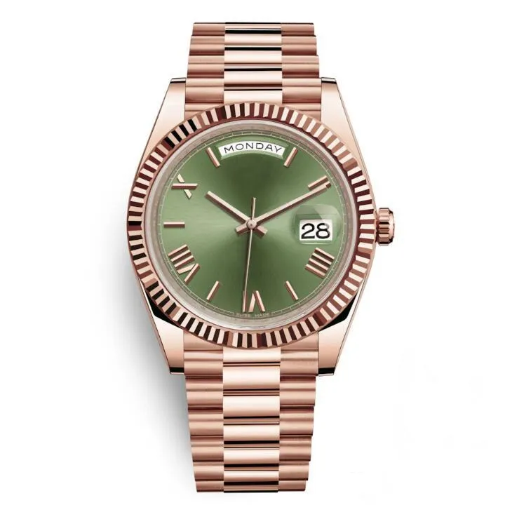 Mens Watches Date Style President Automatic Designer Male Clock Wrist Watches Roman Digital Wristwatch