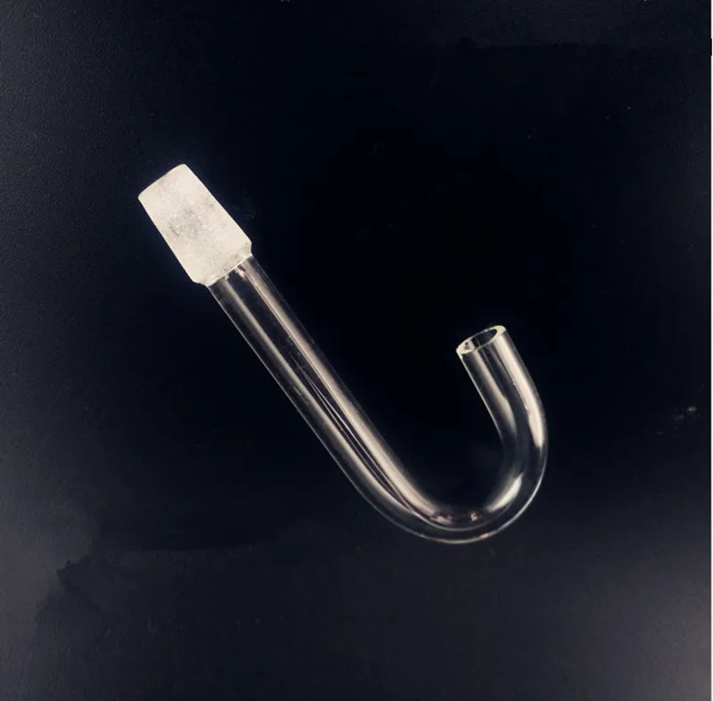 2018 Glass Mouthpiece J Hook Angled Curved Smoking Bongs Mouthpiece