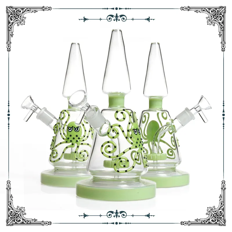 Octopus Bubbler Heady Glass Showerhead Perc Bongs Bubblers Matrix Glass