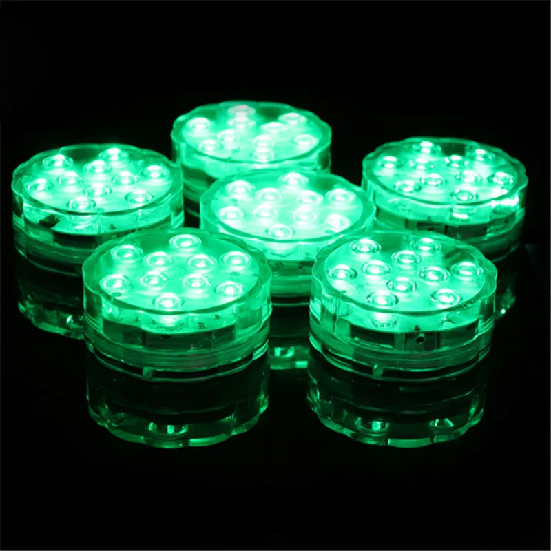 LED Submersible Candle floral tea Light flashing Waterproof wedding party vase lamps decoration lamp hookah shisha accessories W29