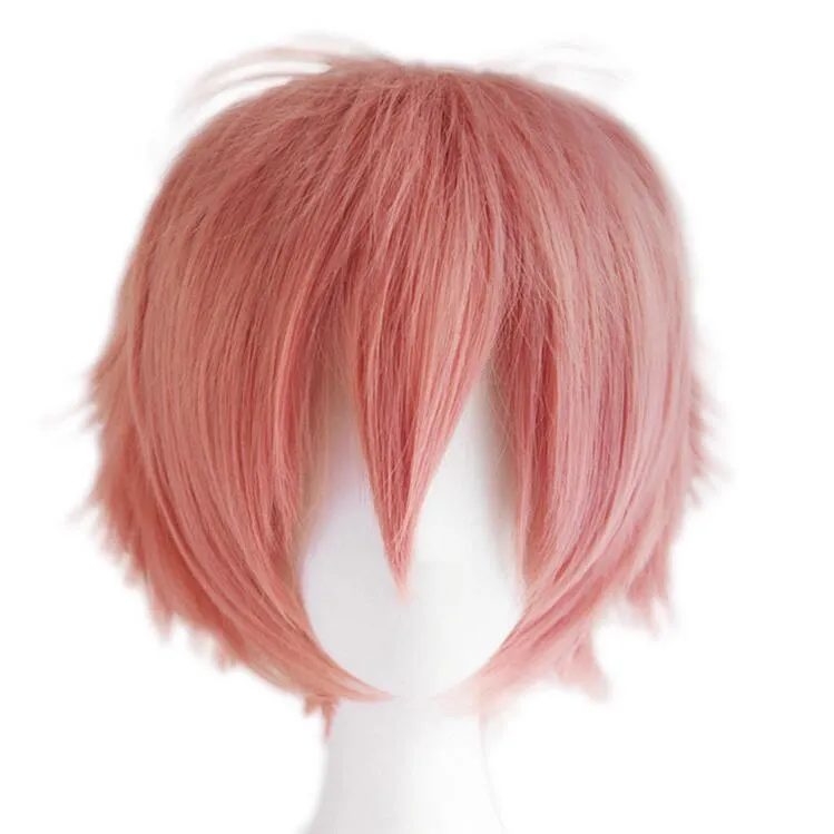 >>>Multi Color Men Boy Women Short Wigs Straight Hair Anime Party Costume Cosplay multiple choice