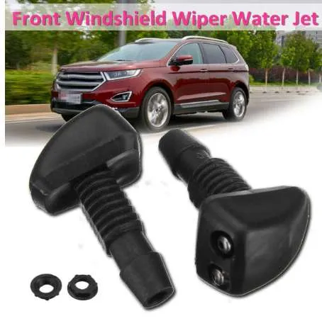 Pair of Universal Car Windscreen Washer Wiper Nozzle Front Window Spray Jet235y