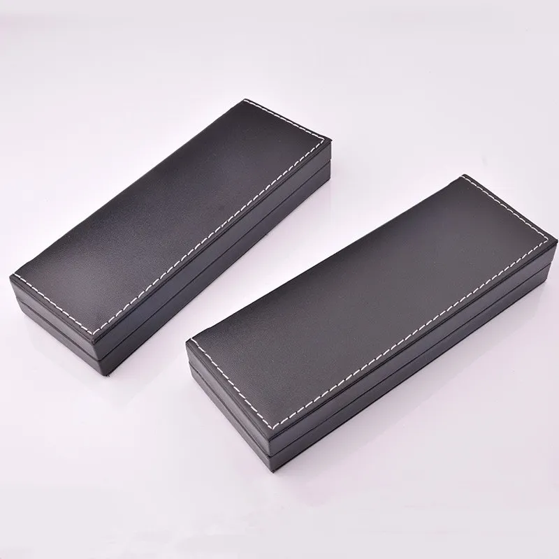 Storage Boxes High-grade PU Leather Pencil Box Fountain Pen Cases Cover Business Promotion Souvenirs for Men Women Executive Business Office School Supplies LX0014