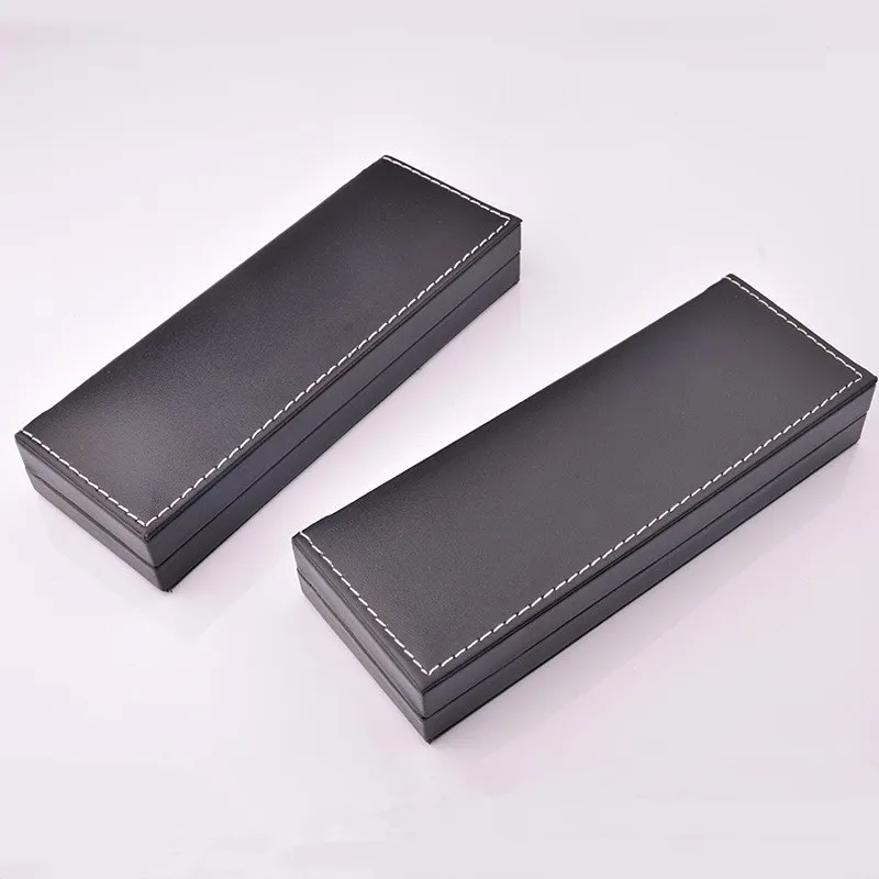 Scatole di immagazzinaggio Astuccio matite in pelle PU di alta qualità Astucci penne stilografiche Cover Promozione aziendale Souvenir uomini Donne Executive Business Office School Supplies LX0014