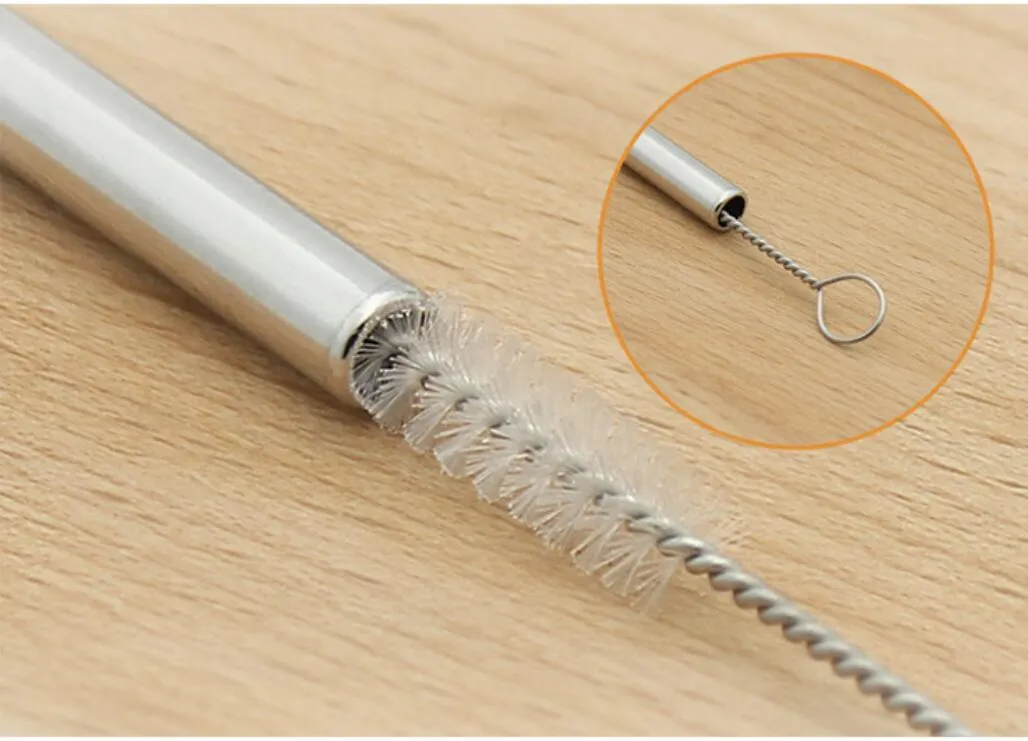 175cm stainless steel straw brushes Wash Drinking Pipe Straw Brushes Brush Cleaner Straw Cleaning Brush8182248