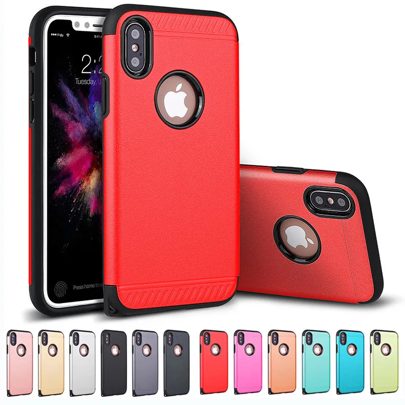 2 W 1 Frosted Defender Case Nowe Hybrydowe Przypadki robota Pokrywa dla iPhone X XR XS MAX 8 7 6 6S Plus 5 5S SE Samsung S8 Plus Note8