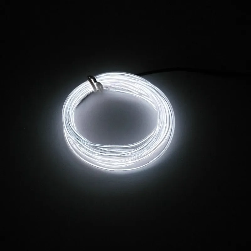 2m / 3m / 5m 3V Elastyczny Neon Light Glow El Drut Liny Taśma Kabel Taśma LED Neonowe Światła Buty Odzież samochodowa Dekoracyjna wstążka Lampa