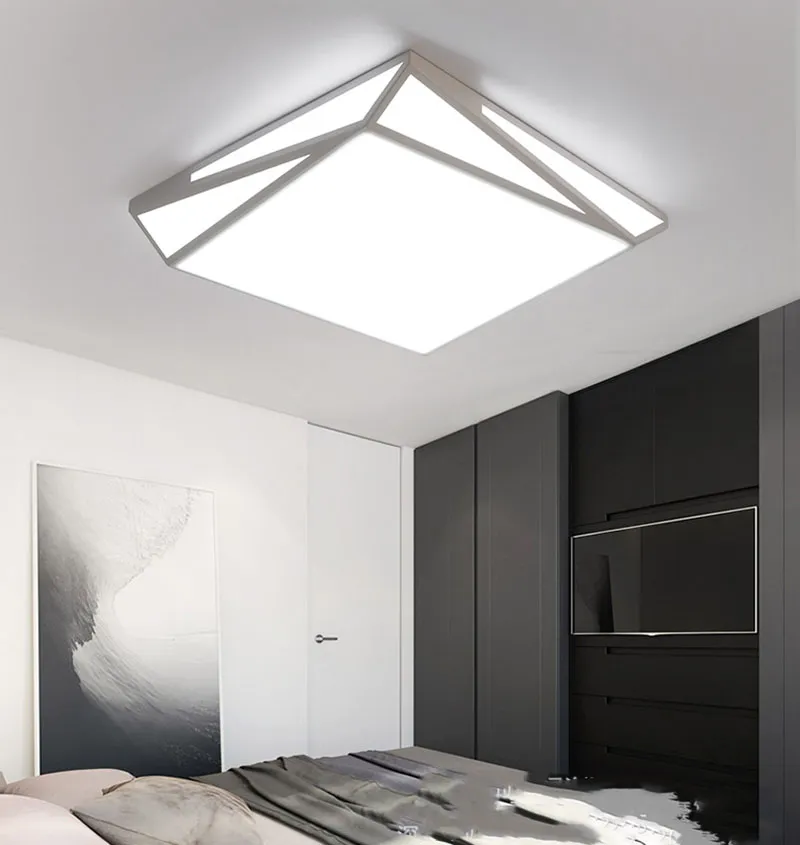 Plafond moderne à LEDs lampe variateur monté plafonniers 24W 36W pour bureau à domicile salon chambre cuisine