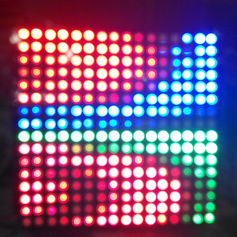 DC5V 8x8/16x16/32x8 WS2812B led Pixel 2811 ic Individually addressable LED module rgb LED Heatsink Digital Pixels Panel