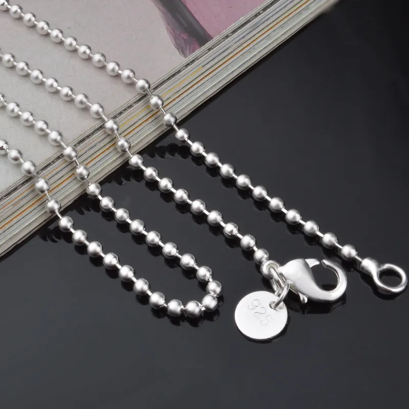 Gratis frakt16-30 tums silverpläterad halsband 10st 2,4mm ormkedja halsband 925 stämplat för kvinnor mode smycken