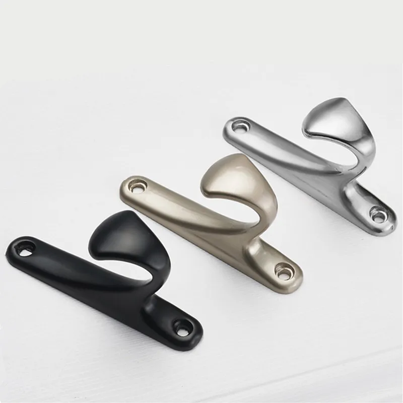 Robe Hook,Wall Hook, Black Metal Towel Hooks .Hangers Vintage Zinc  Alloy,Rustic Key Coat Bag Hat,Black Chrome Nickel,For Home Bathroom; Hanger  From Qimeiyao22, $2.54