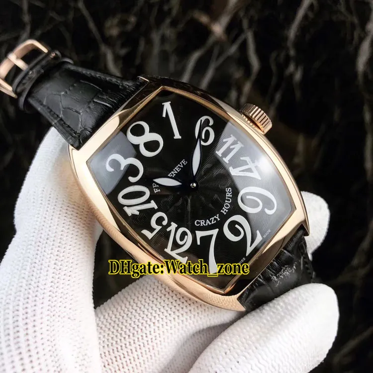 Nya galna timmar 8880 Ch 5ne Color Dreams Automatiska vita urtavla Mensklocka Rose Gold Case Läderband Gents Sport Watches178m