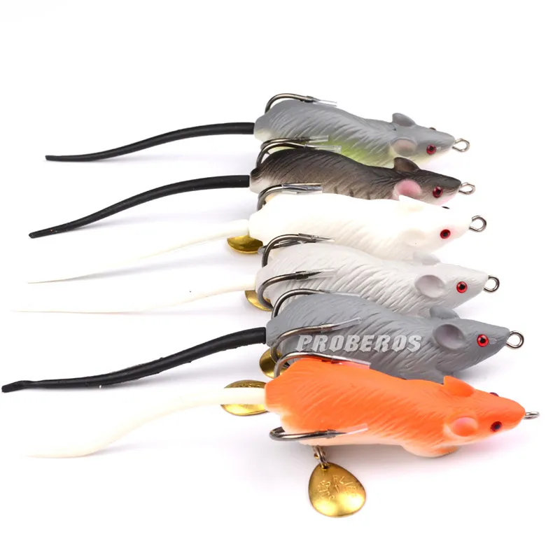 Likelife Mouse Spinnerbaits Bass Sztuczna Przynęta 7 CM 11.64g Miękkie Silikonowe Guma Blackfish Sum Fillwater Fishing Lure