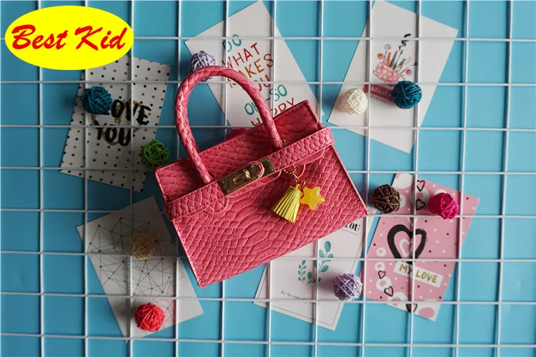 Bestkid DHL Gratis frakt! Twinkle handväskor för barnflickor Barns mode läder Totes Little Barnkuddar Toddler Star Purse Bag BK030