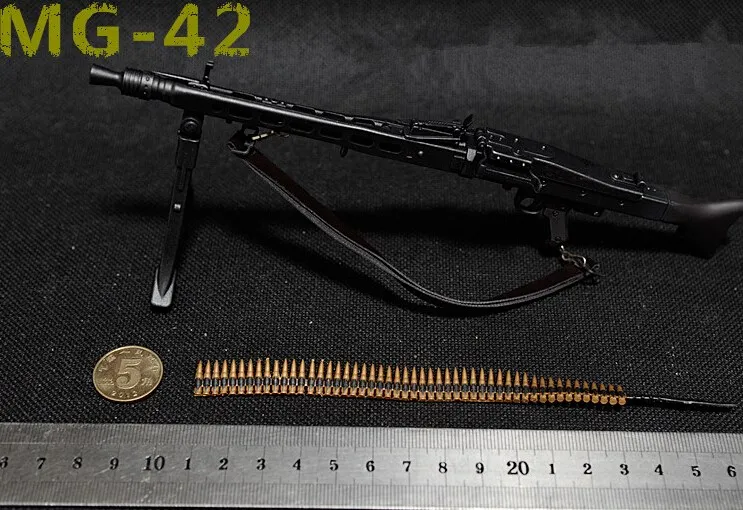 WWII MG42 Model Gun: 1/6 Scale for Action Figures & Cosplay