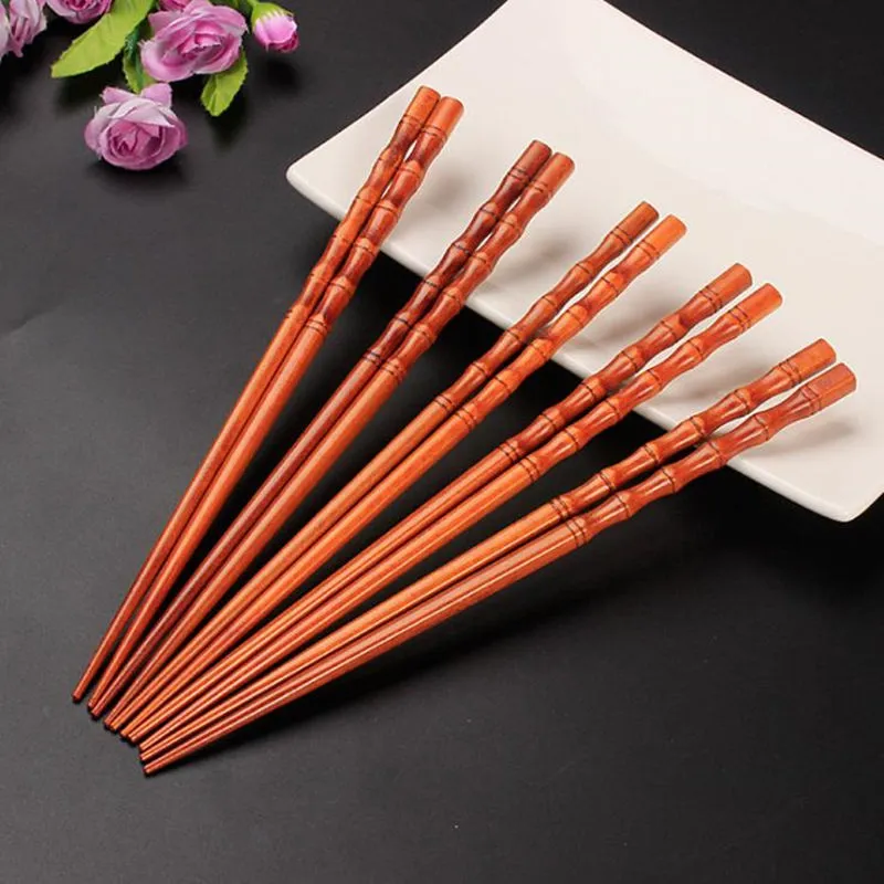 Natur Bamboo Chopsticks Japanska Chopstick Kids Chop Sticks Sushi Sticks Barn Kinesisk present Återanvändbar för mat F20173903