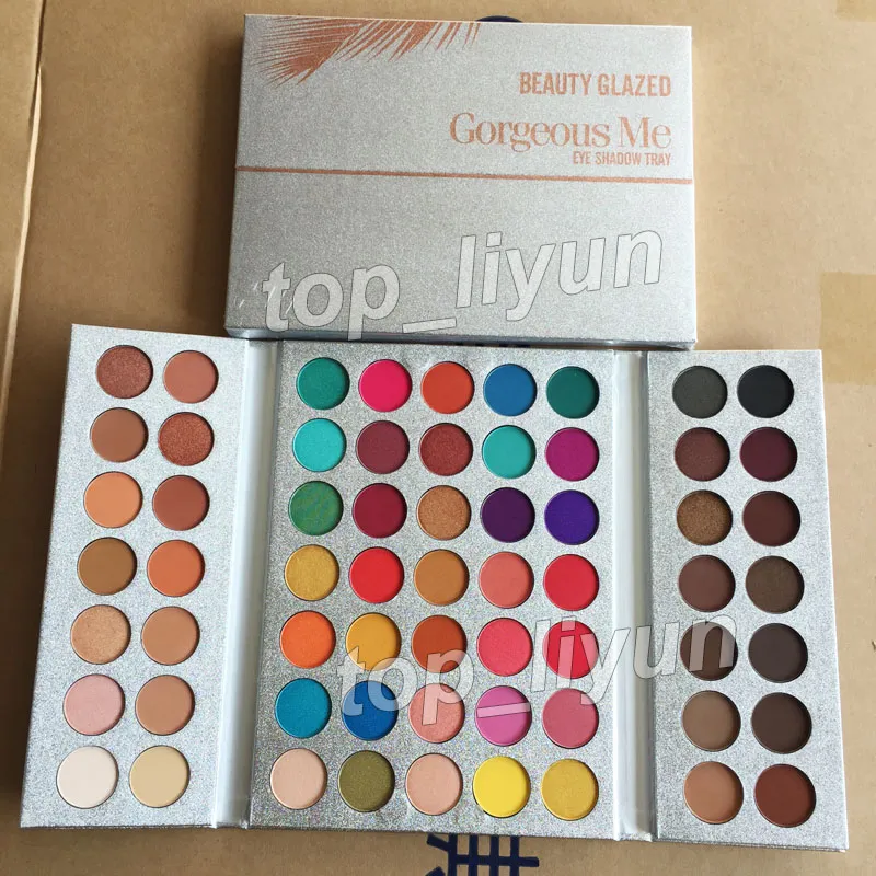 Original Beauty Glazed 63 Colors Eyeshadow Palette Gorgeous Me Makeup Palette Eye Shadow Waterproof Powder Natural Pigmentered Nude Cosmetics