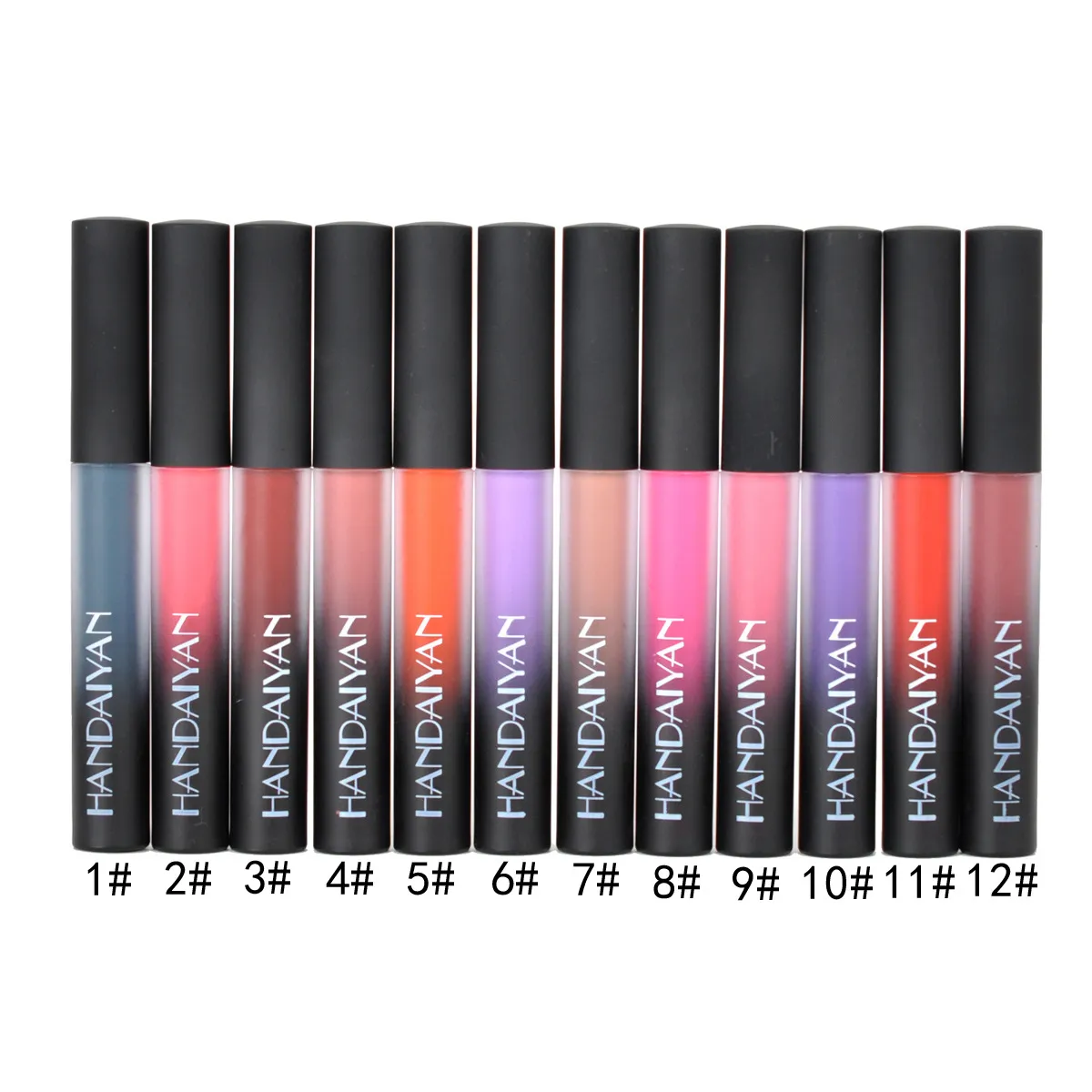 HANDAIYAN Maquiagem Batom Matte Lip Gloss Lip Gloss Batom Comestic Nude Red Lip À Prova D 'Água de longa duração Lip Tint Maquiagem