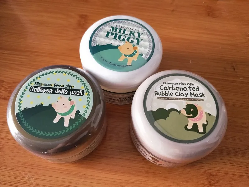 Carboned Bubble Clay Mask Elizavecca Milky Piggy Fuktgivande Masker 3 Färg Elizavecca Clay Mask Gratis frakt