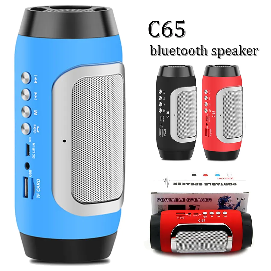 C65 Bluetooth 4.0 Mini Portable Outdoor Speaker Stereo HD Sound 3D Surround Subwoofer With Build