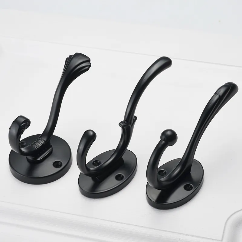 Zinc Alloy Black Coat Hook Wall Mounted Modern Black Towel Hooks With Round  Base Hat Key Hangers Modern Clothes Hangers For Bathroom Accessories From  Qimeiyao22, $4.98