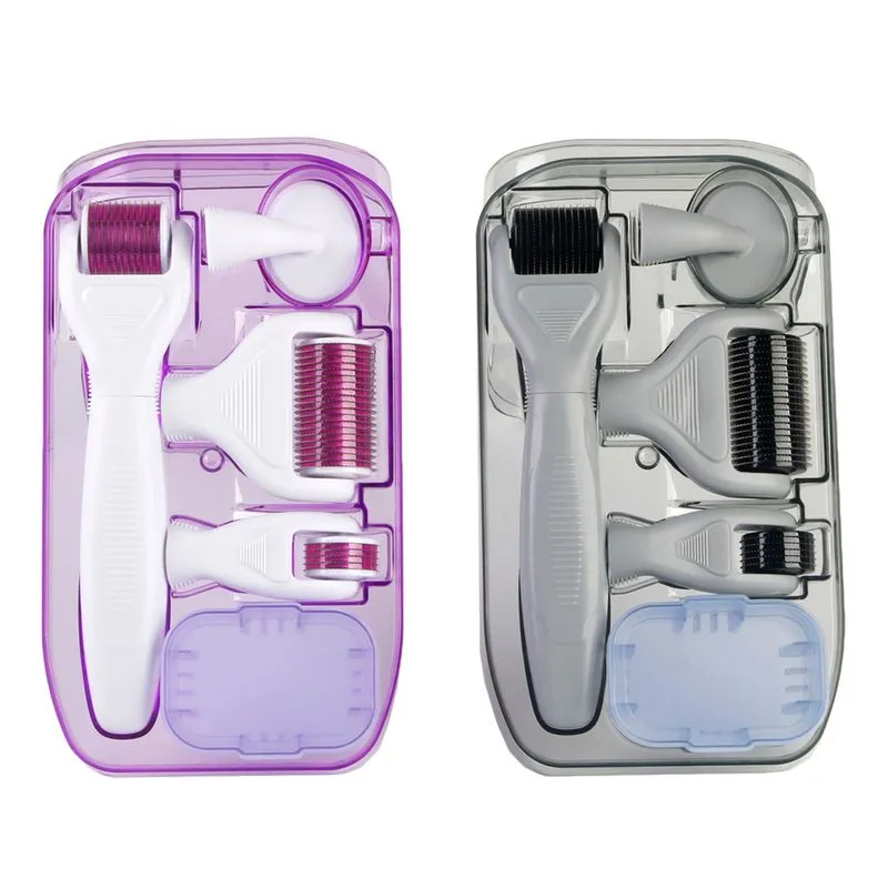 Stainless Steel/Titanium Microderm Needle Roller Kit 6 In 1 DRS