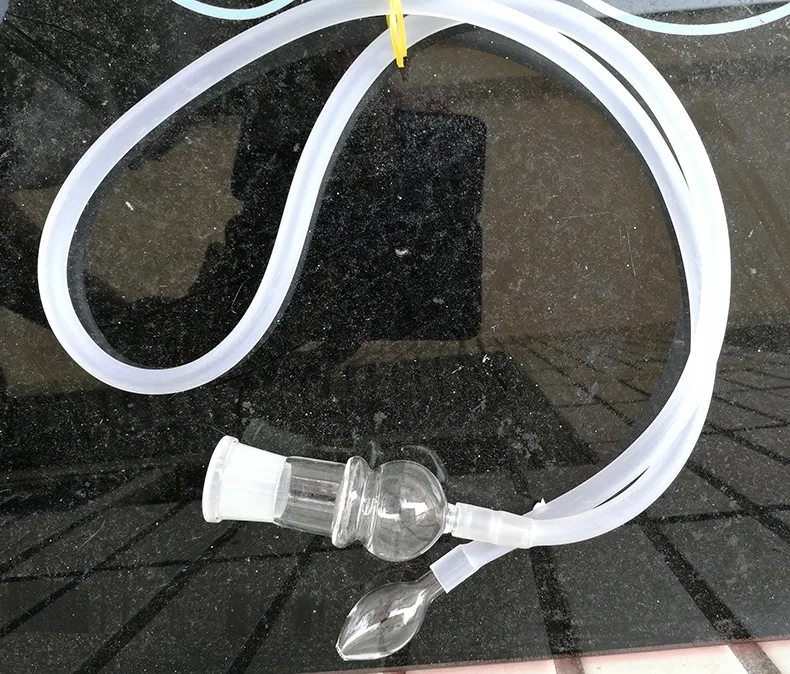 喫煙アクセサリーホット販売蒸気装置鞭スクリーンガラスボングチューブ気化器ガラス蒸発器ホース18.8mmボン水道管