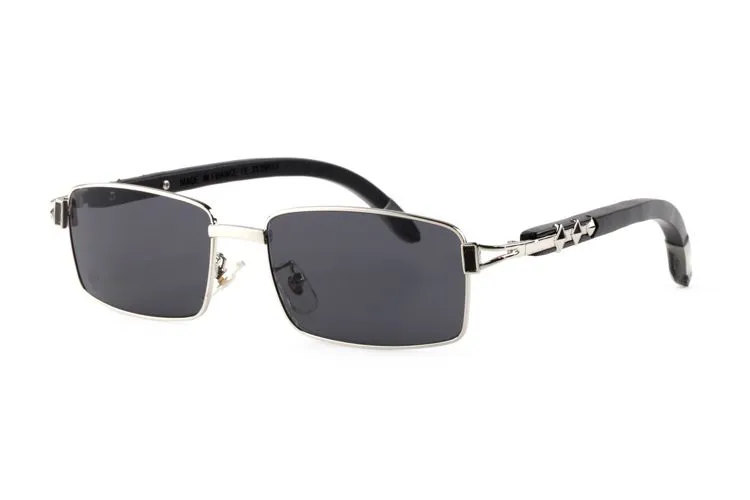 Yeni Full Frame kutusu Gözlük Çerçeveler Oyma Ahşap Buffalo Horn Gözlük Optik Çerçeveler Güneş gözlüğü Kadınlar Gümüş Altın Ağaç Gözlük Glasses