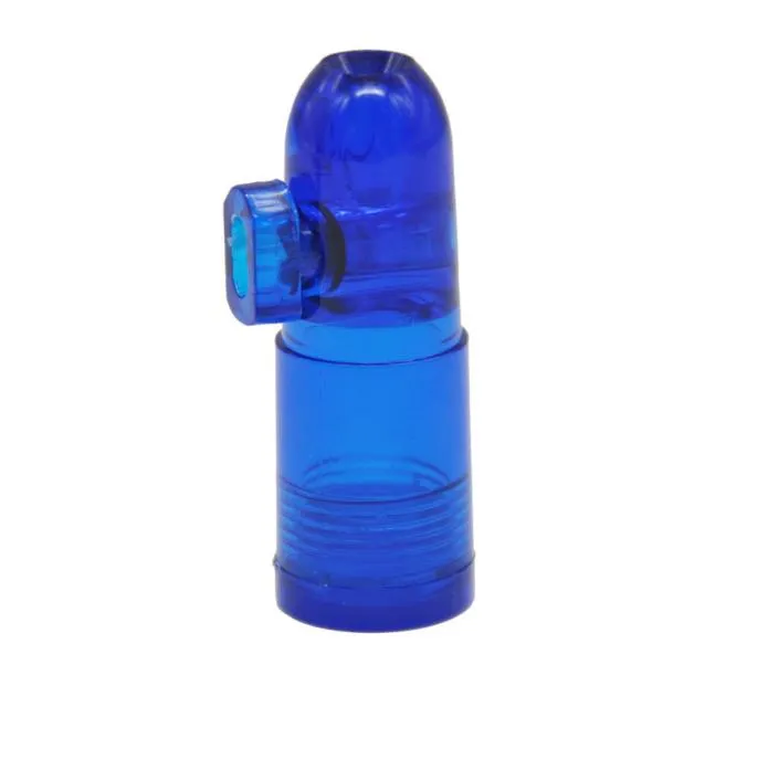 Acrílico Snuff Bullet snuff plástico portátil pequeño tubo de plástico Accesorios para fumar