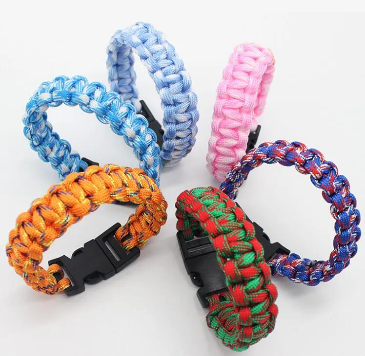 Colorful Cord Rope Paracord Survival Bracelet With Paracord Buckle Military Style For Outdoor Sports Travel Camping And Hiking From Topservicelimited 93.63 DHgate.Com