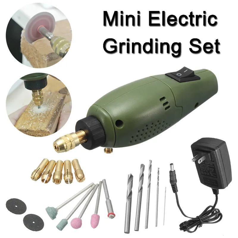 Freeshipping Electric Grinder Mini Drill For Dremel Grinding Set 12V DC Dremel accessories Tool for Milling Polishing Cutting Engraving