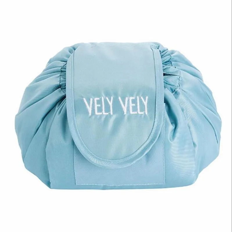 Tembel makyaj çantası Kozmetik Organizatör İpli saklama çantası Seyahat Çantası Basit Stil LOGO Özelleştirilmiş