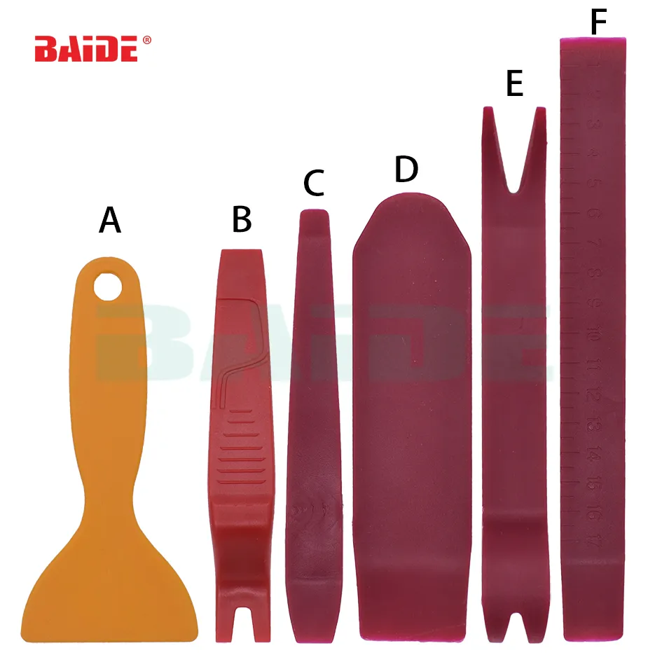 Kit d'outils de barre d'ouverture de panneau de retrait de garniture intérieure de porte automobile en plastique, ensemble d'outils à main de haute qualité