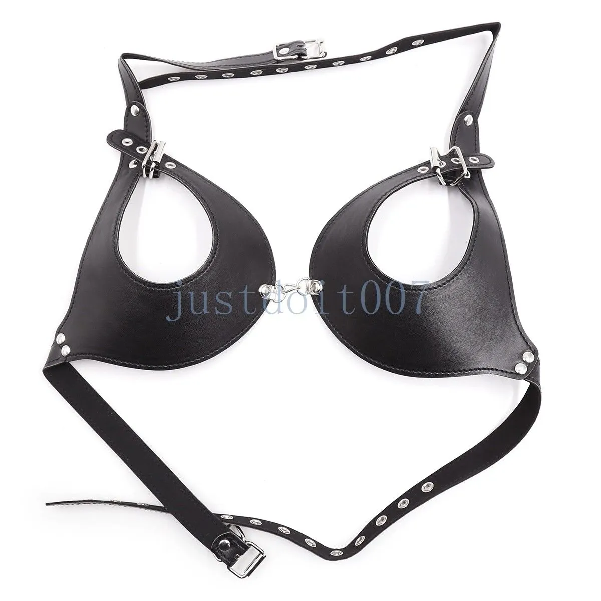 Bondage PU Leather Womens Sexy Open Bra Lingerie Underwear Adjustable Party  Costume New #R56 From 11,3 €
