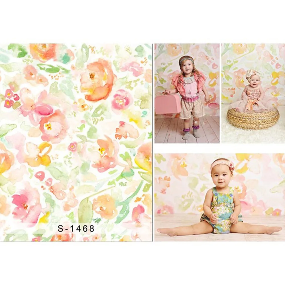 Obraz olejny kwiatowy tło dla fotografii noworodka dziecko photoshoot rekwizyty plecy krople dzieci dzieci zdjęcie studio tła