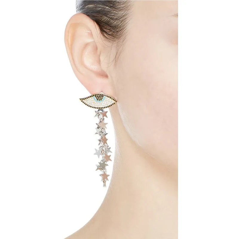 Idealway nouvelle mode frange gland cristal longue goutte boucles d'oreilles pour les femmes bijoux de fête de mariage