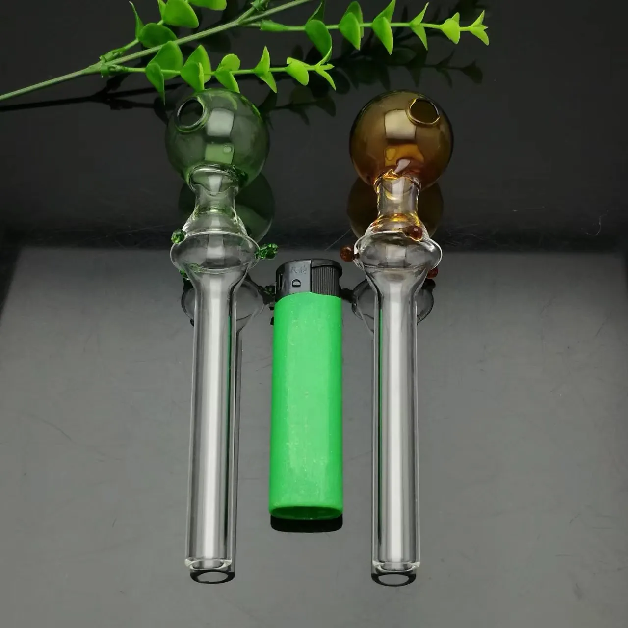 Stor färgbubbla Glas Straight Pot Partihandel Glas Bongs Oljebrännare Glas Vattenrör Oljerigg Rökning, Gratis frakt