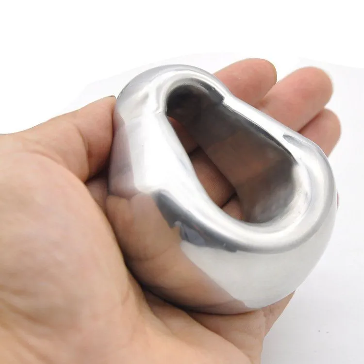 Men Oval Ball Stretcher Weight Stainless Steel Ball Stretching Weights 4  Sizes