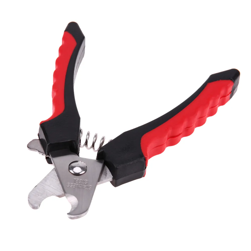 Pet Nail Safety Stainless Steel Cutter Tool Claws Scissor Pet Dog Nail File Toe Care Trimmer Clipper Small12cm E5M1