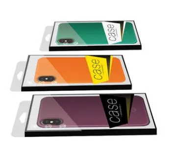 Caixas plásticas de empacotamento da caixa do pacote do retalho do PVC do universal para o iphone X 9 8 7 6 mais caso do telefone de 5,5 6,1 6,1 polegadas NENHUMA inserção